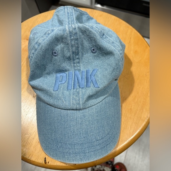 PINK Victoria's Secret Blue Denim Cap - Picture 3 of 7